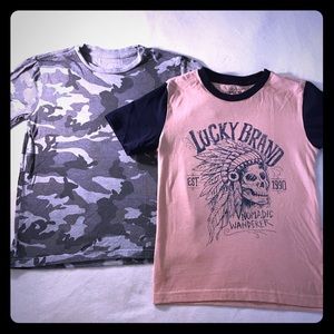 Lucky Brand boys small tee shirts Like New